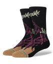STANCE スタンス ソックス 靴下 WELCOME SKELLY CREW A556A24WSC#BLK