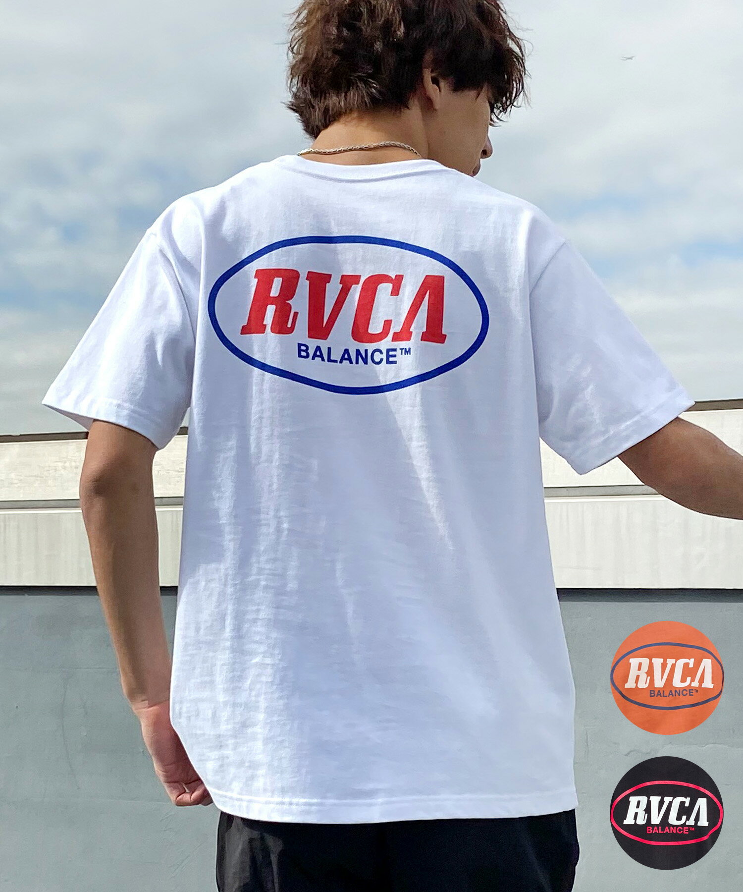 RVCA ルーカ メンズ 半袖 Tシャツ バックプリント コットン クルーネック BE041-233