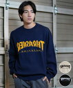 THRASHER スラッシャー THRASHER セーター メンズ JQDロゴセーター ビックシルエット 243TH1KN002 ムラサキスポーツ限定