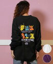 TOY MACHINE トイマシーン 長袖 Tシャツ レディース ロンT バックプリント MTMFELT15 ムラサキスポーツ限定