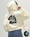 RVCA ルーカ パーカー レディース クロップド丈 バックプリント セットアップ対応 BE044-015