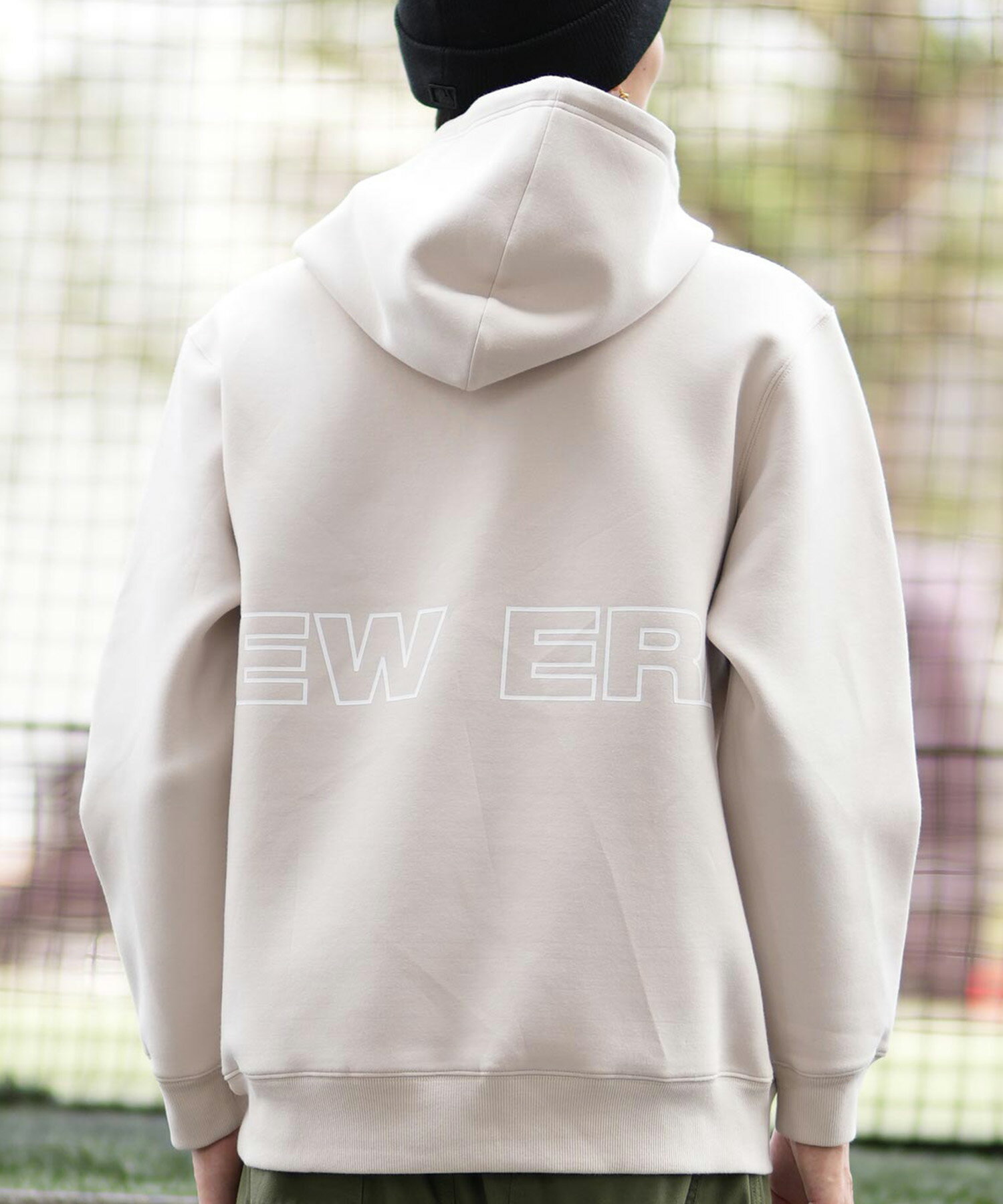 NEW ERA ニューエラ パーカー プルオーバー メンズ テックスウェット バックプリント 撥水加工 セットアップ対応 14475187 ムラサキスポーツ限定のサムネイル