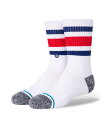 STANCE スタンス ソックス 靴下 キッズ クルー丈 BOYD ST KIDS K526A20BSK#WBL