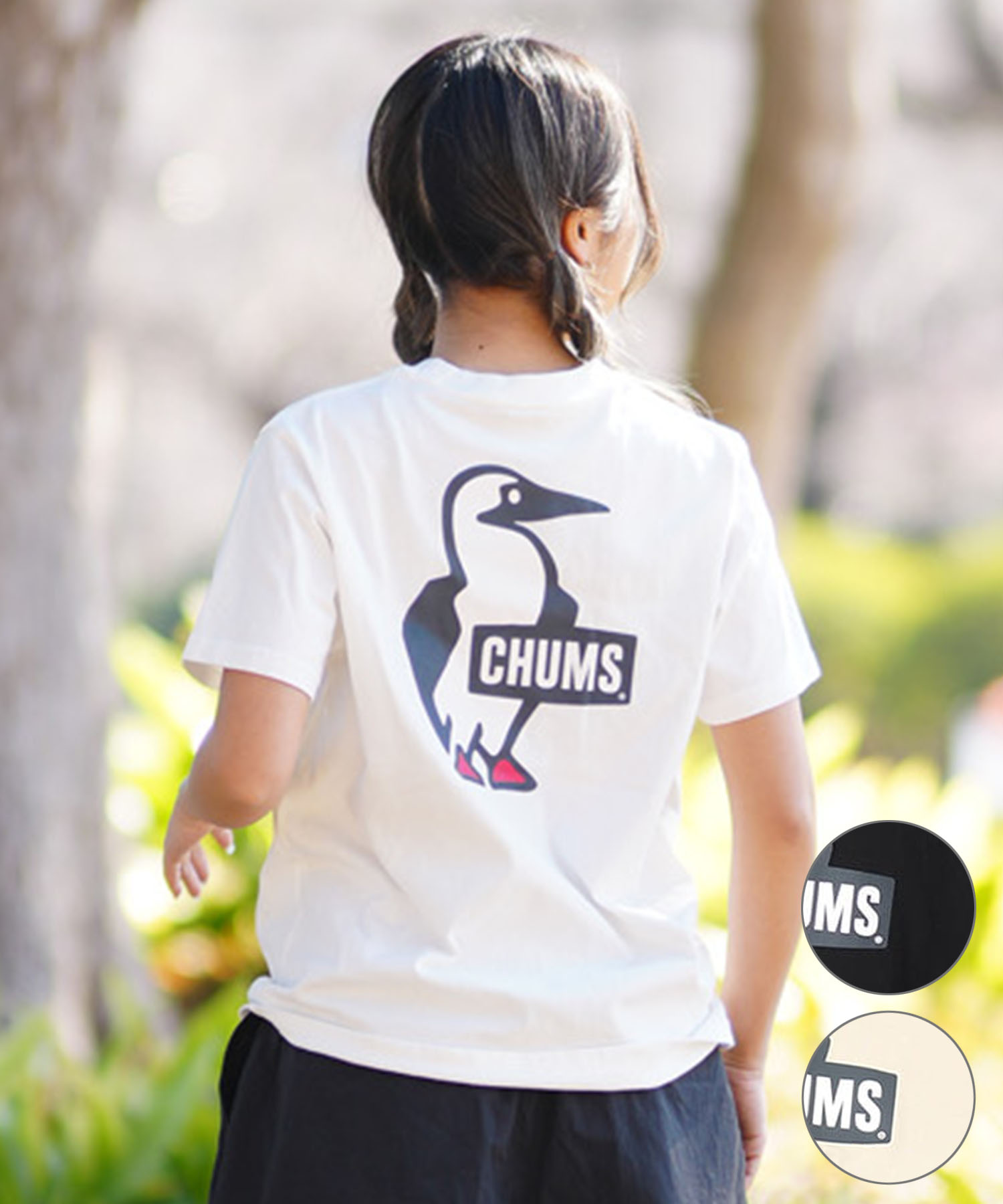 チャムス Tシャツ レディース CHUMS チャムス Booby Logo T-Shirt レディース 半袖Tシャツ バックプリント LOGO CH11-2279