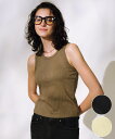 RIKKA FEMME リッカファム タンクトップ レディース ノースリーブ アメスリ カップ付き リブ RF25SS03