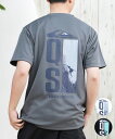 QUIKSILVER クイックシルバー ラッシュガード メンズ 半袖 Tシャツ バックプリント 水陸両用 UVカット QLY251623M ムラサキスポーツ限定