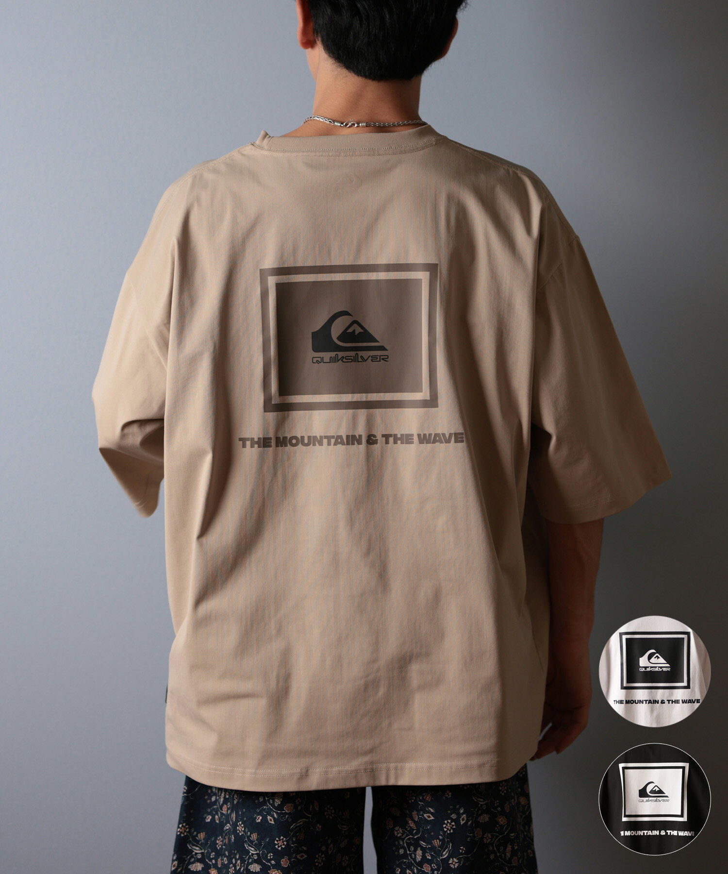 QUIKSILVER クイックシルバー ラッシュガード メンズ 半袖 Tシャツ バックプリント 水陸両用 UVカット QLY251625M ムラサキスポーツ限定...