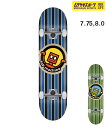TOY MACHINE トイマシーン スケートボード コンプリート 7.75,8.0inch ROBOT STRIPES ムラサキスポーツ