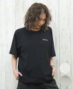 RVCA ルーカ ラッシュガード レディース 半袖 Tシャツ ワンポイント ロゴ 水陸両用 UVカット BF043-855