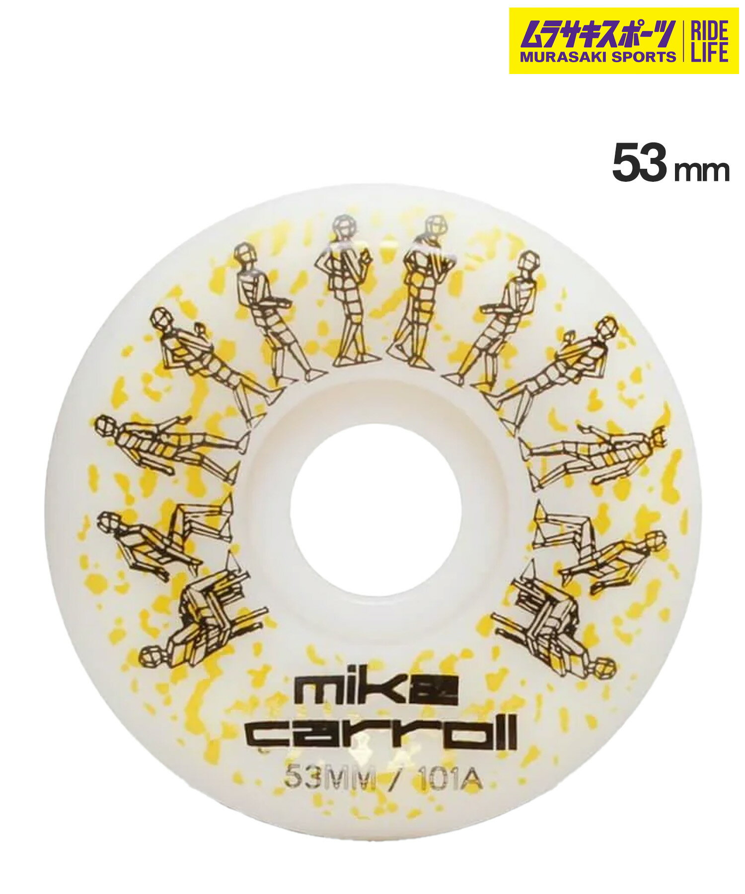 WAYWARD ウェイワード スケートボード ウィール 53mm MIKE CARROLL ムラサキスポーツ