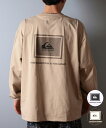 QUIKSILVER クイックシルバー ラッシュガード メンズ 長袖 Tシャツ ロンT バックプリント水陸両用 UVカット QLY251627M ムラサキスポー...