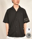 Hurley ハーレー 水着 ラッシュガード 半袖 シャツ メンズ ワンポイント ロゴ 水陸両用 撥水 吸水速乾 MUWV251091