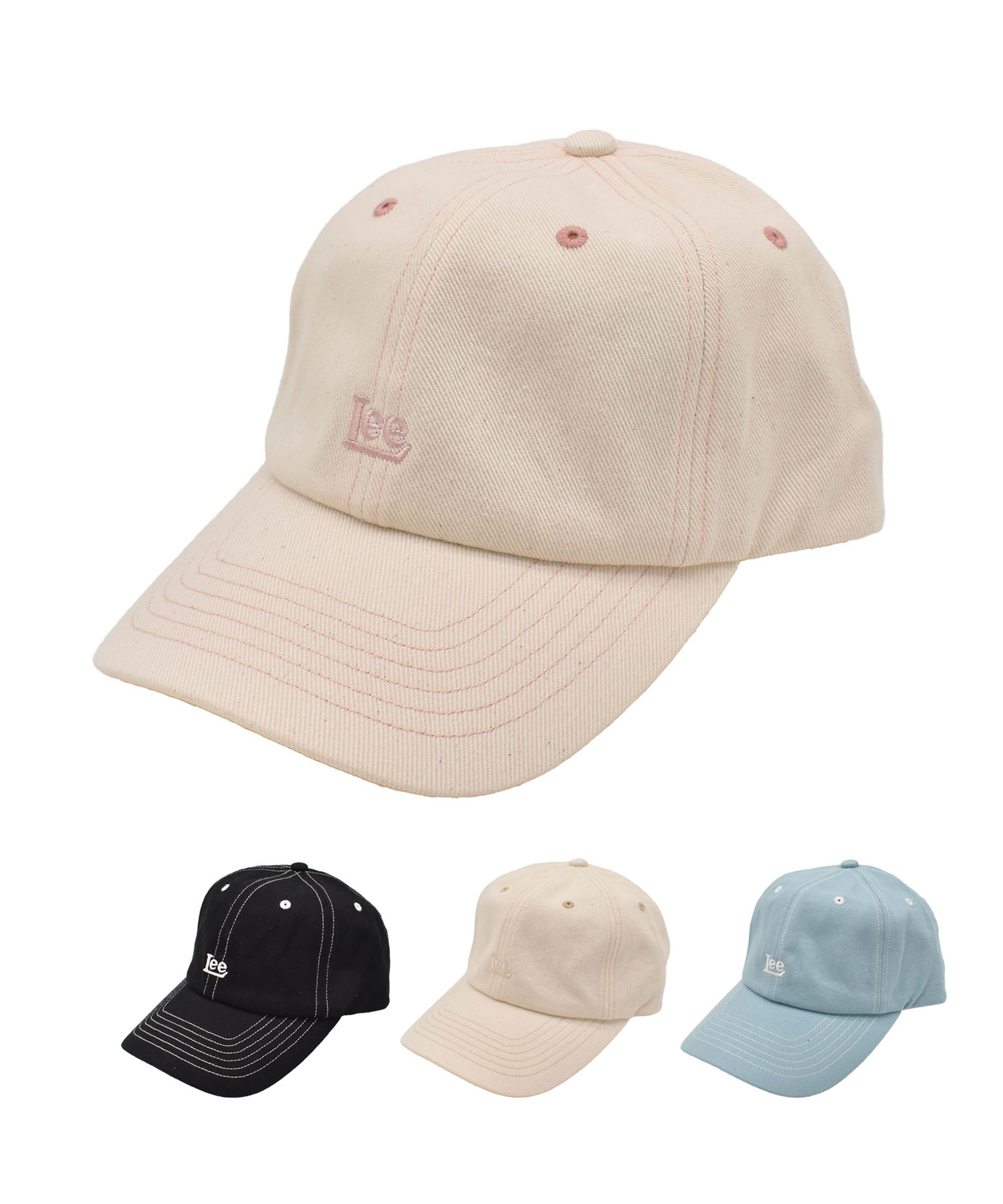 Lee リー キャップ ワンポイント ロゴ 刺しゅう ユニセックス LE NO-DYE 6P CAP 251076601