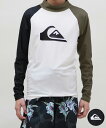 QUIKSILVER クイックシルバー 水着 ラッシュガード 長袖 Tシャツ ロンT キッズ ジュニア 子供 水陸両用 UVカット ALL TIME LR YO...