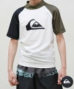 QUIKSILVER クイックシルバー 水着 ラッシュガード 半袖 Tシャツ ロンT キッズ ジュニア 子供 水陸両用 UVカット ALL TIME LR YO...