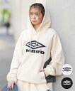 UMBRO アンブロ パーカー プルオーバー レディース フーディー スウェット 裏起毛 セットアップ対応 MD11WSMHD01 ムラサキスポーツ限定
