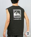 QUIKSILVER クイックシルバー 水着 ラッシュガード タンクトップ メンズ バックプリント 水陸両用 速乾 UVカット QLY252610M ムラサキス...
