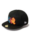 NEW ERA ニューエラ × SANTA CRUZ サンタクルーズ キャップ 帽子 ロゴ フラットバイザー 59FIFTY 3HAND BLK 14384271