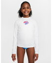 NIKE ナイキ 水着 ラッシュガード 長袖 Tシャツ ロンT キッズ ジュニア 子供 UVカット バブルNIKE L Sハイドロガード NESSF744