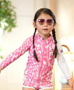 NIKE ナイキ 水着 ラッシュガード 長袖 ジップアップ キッズ 子供 UVカット トドラーガールズジップ付きラッシュガード 1991118 003