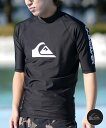 QUIKSILVER クイックシルバー 水着 ラッシュガード 半袖 Tシャツ メンズ ハイネック 速乾 UVカット ALL TIME SR QLY251002
