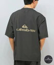 QUIKSILVER クイックシルバー 水着 ラッシュガード 半袖 Tシャツ メンズ バックプリント 水陸両用 UVカット 速乾 QLY252608M ムラサキ...