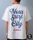 DEAR LAUREL ディアローレル 水着 ラッシュガード 半袖 Tシャツ メンズ バックプリント 水陸両用 吸水速乾 UVカット UT NEW SURF C...