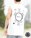 RVCA ルーカ 水着 ラッシュガード タンクトップ メンズ バックプリント 水陸両用 UVカット 吸水速乾 耐塩素 BF04A-853