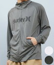 Hurley ハーレー 水着 ラッシュガード 長袖 Tシャツ ロンT メンズ UVカット ロゴ ジップアップ MSRG251012