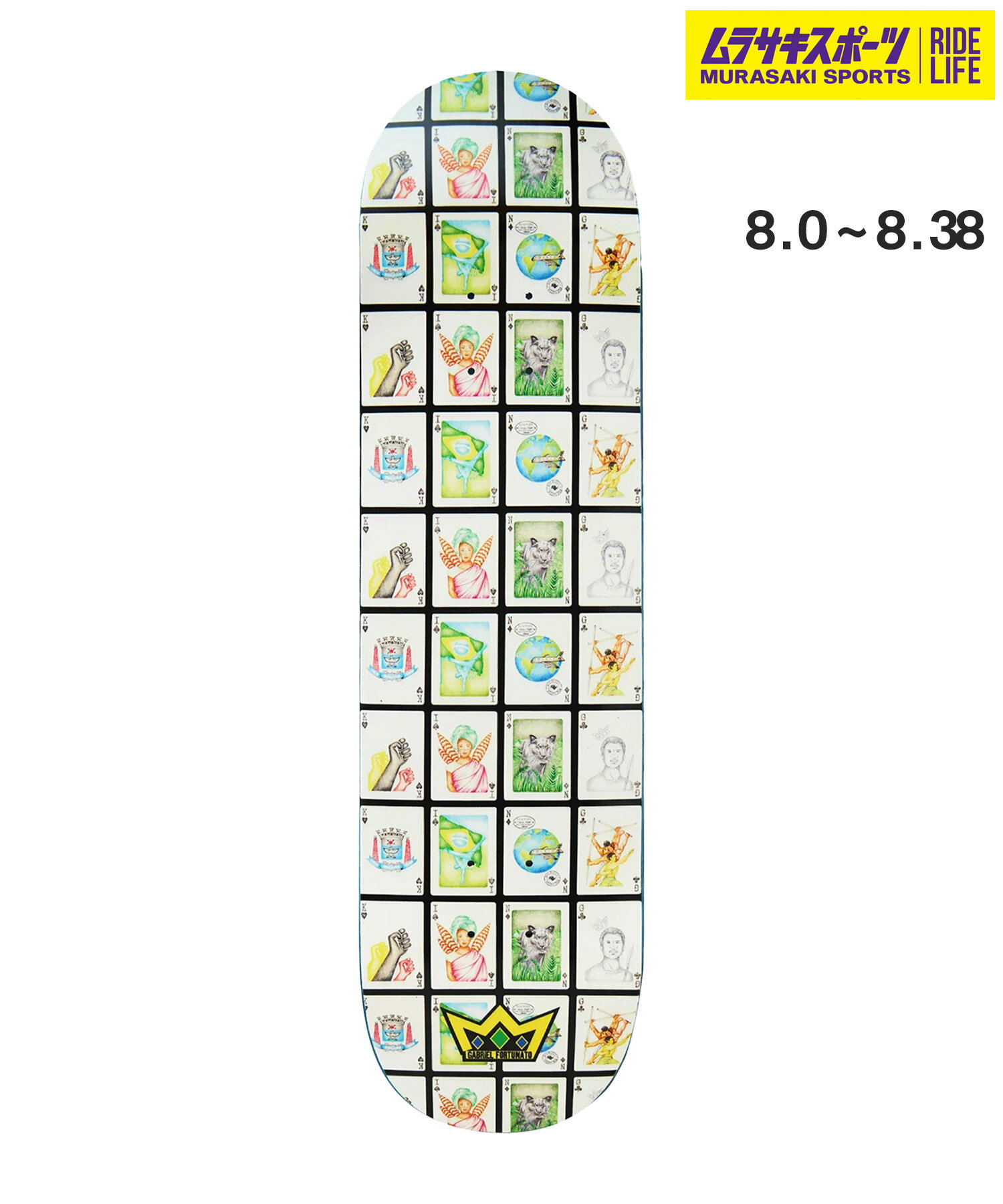 KING キング スケートボード デッキ 8.0〜8.5inch GABRIEL FORTUNATO - CARDS ムラサキスポーツ