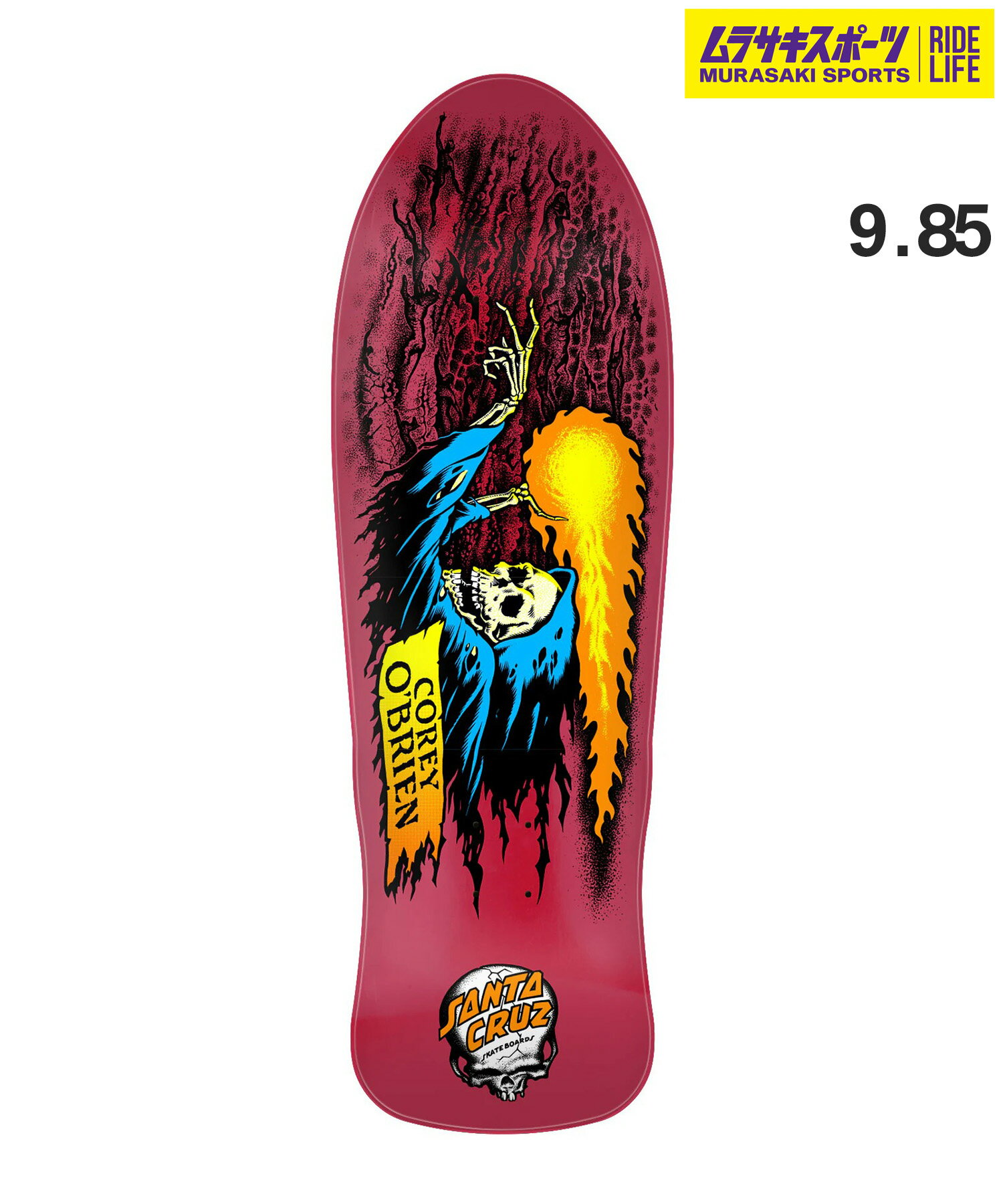 SANTA CRUZ サンタクルーズ スケートボード デッキ 9.85inch REISSUE OBRIEN REAPER ムラサキスポーツ