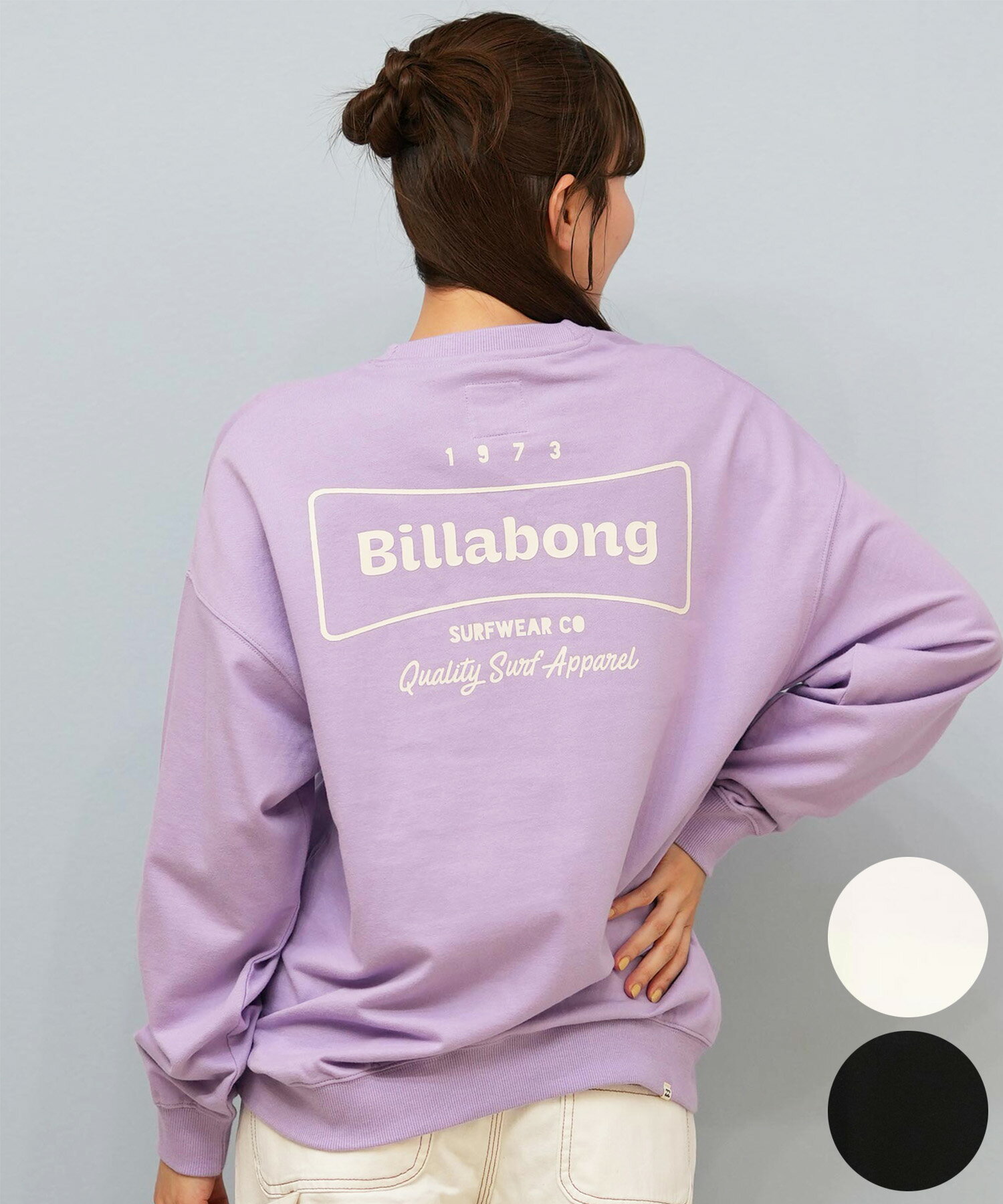 BILLABONG ビラボン トレーナー スウェット レディース バックプリント ロゴ BF014-001のサムネイル