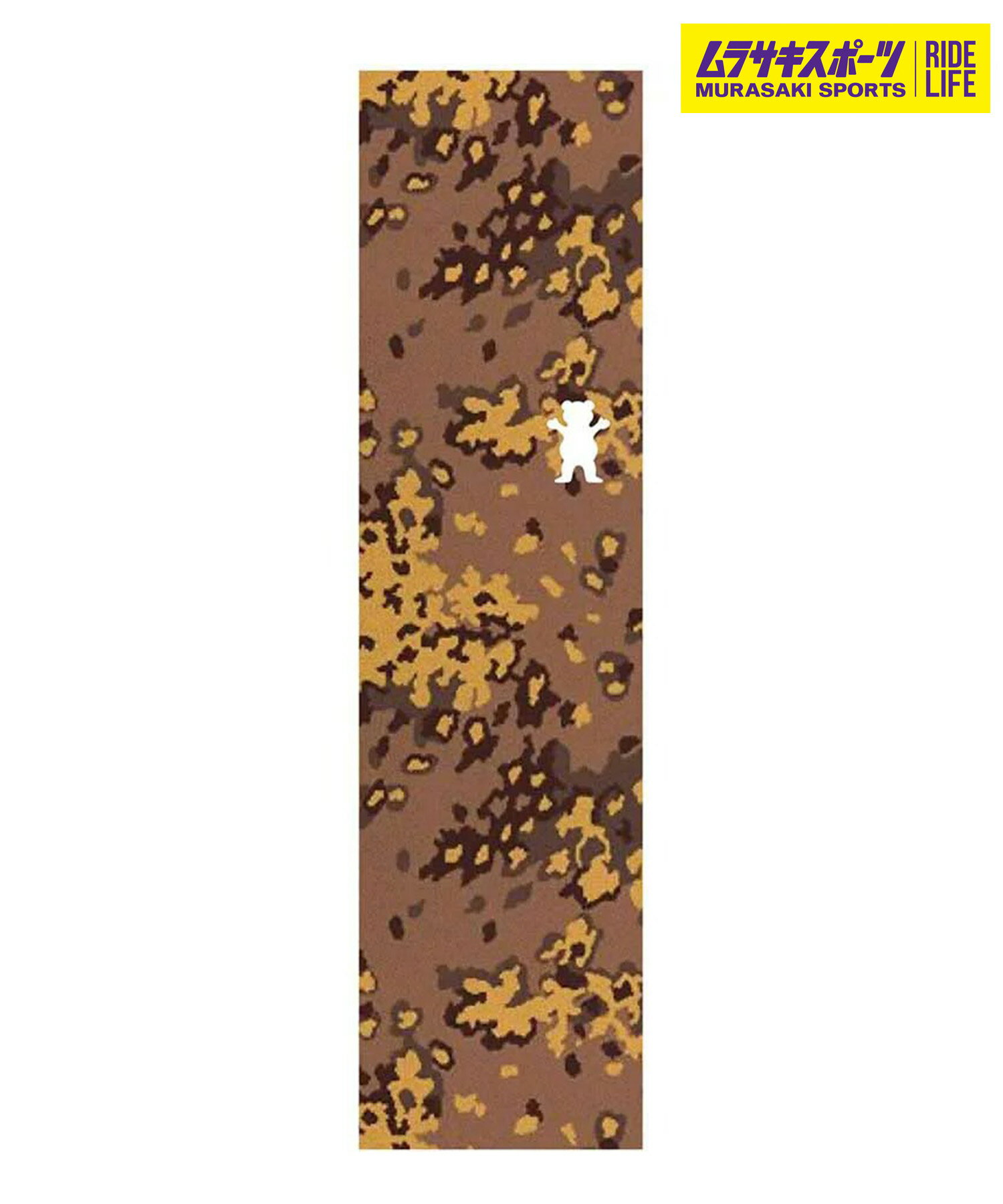GRIZZLY グリズリー スケートボード デッキテープ CAMO BEAR CUTOUT ムラサキスポーツ