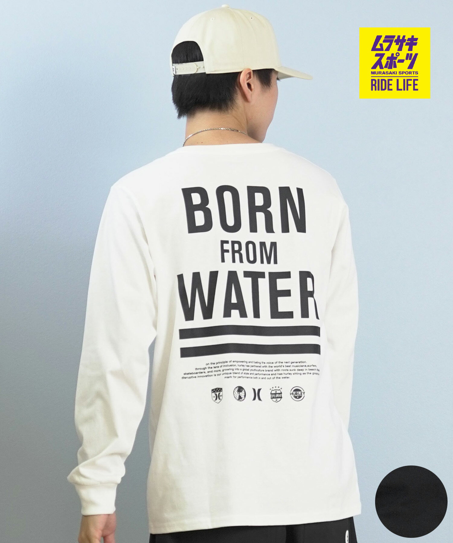 Hurley ハーレー 長袖 Tシャツ ロンT メンズ レギュラーフィット BORN FROM WATER LONG SLEEVE TEE MCL..