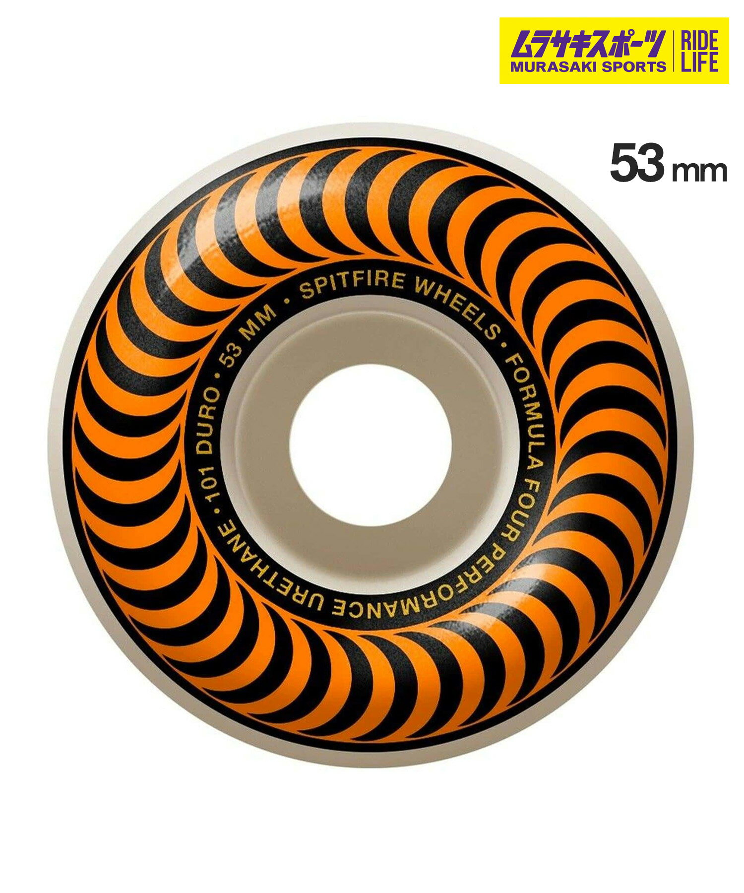 SPITFIRE スピットファイヤー スケートボード ウィール 101A 53mm F4 CLASSICS ムラサキスポーツ