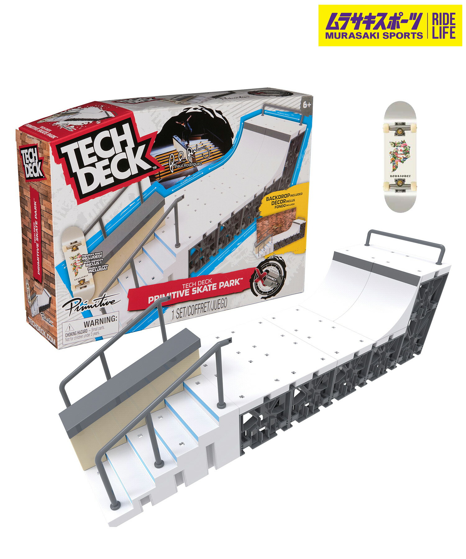 TECH DECK テックデッキ スケートボード ユビスケ フィンガーボード X-CONNECT PRIMITIVE PARK ムラサキスポーツ プレゼント パ...