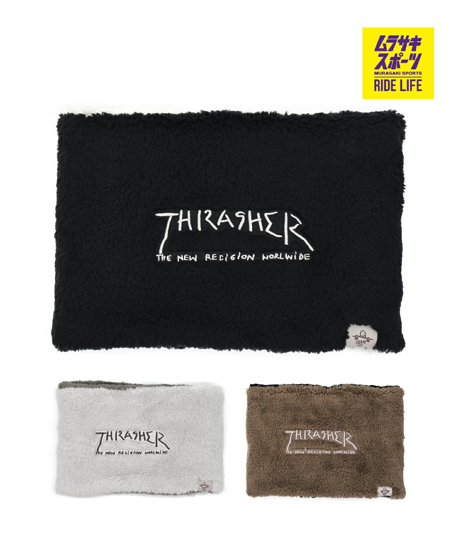 THRASHER スラッシャー ネックウォーマー リバーシブル 防寒 25TH-K50(4)
