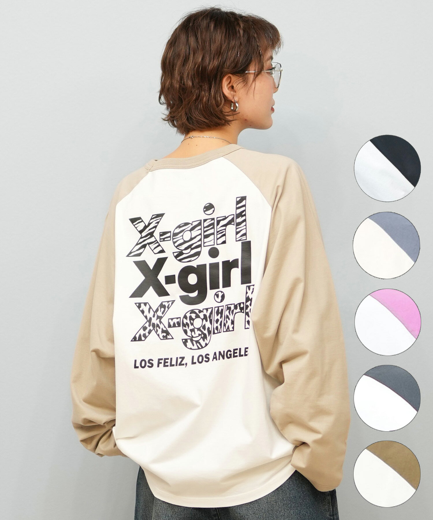 楽天市場】x-girl 長袖(Tシャツ・カットソー|トップス 楽天市場】x-girl 長袖(Tシャツ・カットソー|トップス