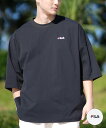 FILA フィラ ラッシュガード 半袖 Tシャツ メンズ オーバーサイズ ポケット付き 水陸両用 ユーティリティ UVカット 414903 ムラサキスポーツ限定