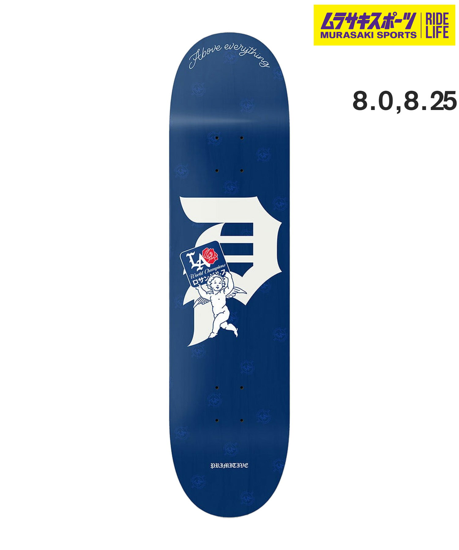 PRIMITIVE プリミティブ スケートボード デッキ 8.0,8.25inch CHAMPS ムラサキスポーツ