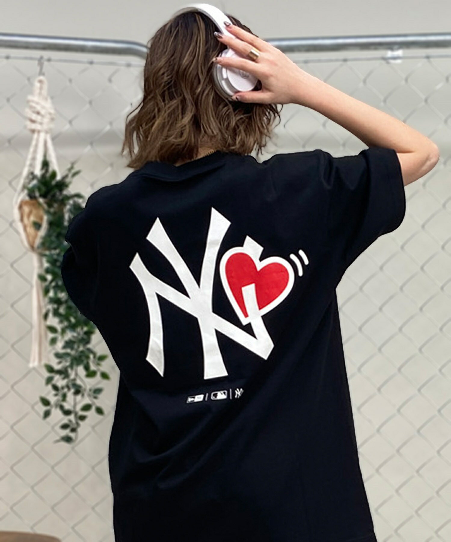 【MLB】クロップド ロゴTシャツ NY ブラック(レディース) MLB】クロップド ロゴTシャツ NY ブラック(レディース) 楽天