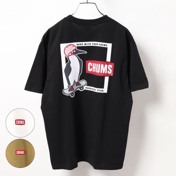 CHUMS チャムス CH01-2103 L レディース トップス カットソー 半袖 Tシャツ JJ1 D7