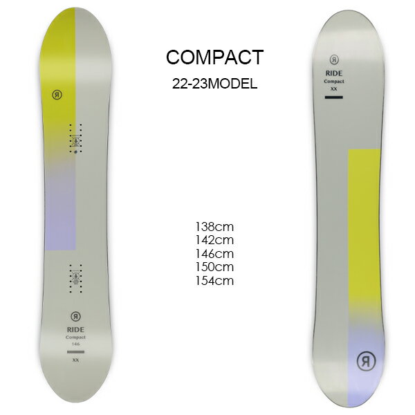 早期購入スノーボード板レディースRIDEライドCOMPACT22-23モデルムラサキスポーツJJB25