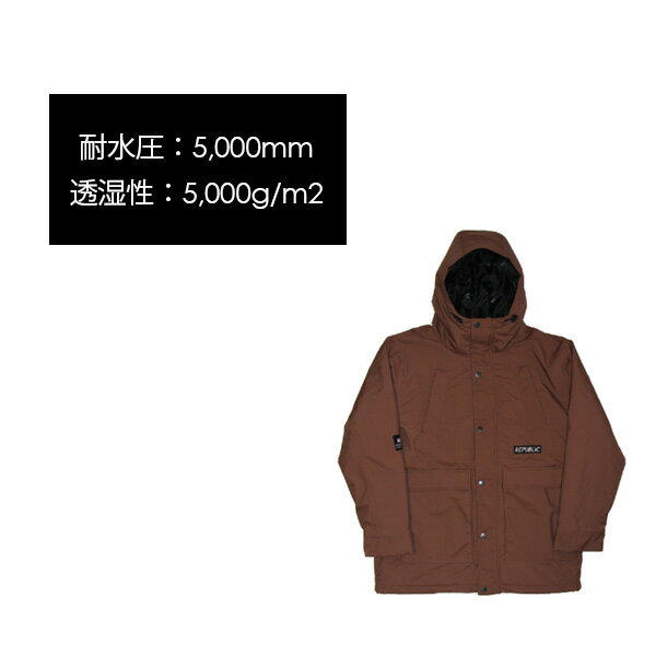 早期購入 スノーボード ウェア ジャケット REPUBLIC リパブリック NAUGHTY-MOUNTAIN-PARKA 22-23モデル ムラサキスポーツ JJ D20