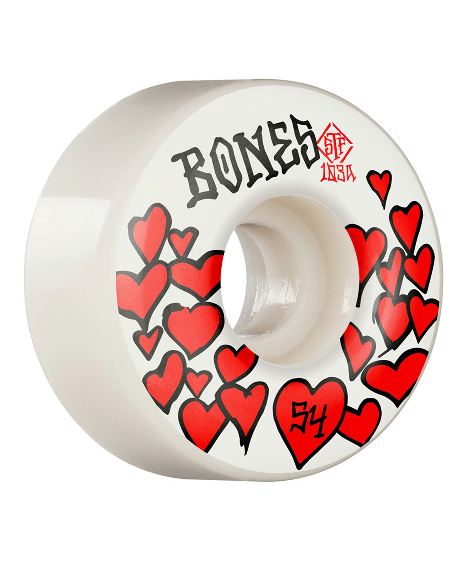 スケートボード ウィール BONES ボーンズ 33221192 STF LOVE V4 103A 54MM KK I12