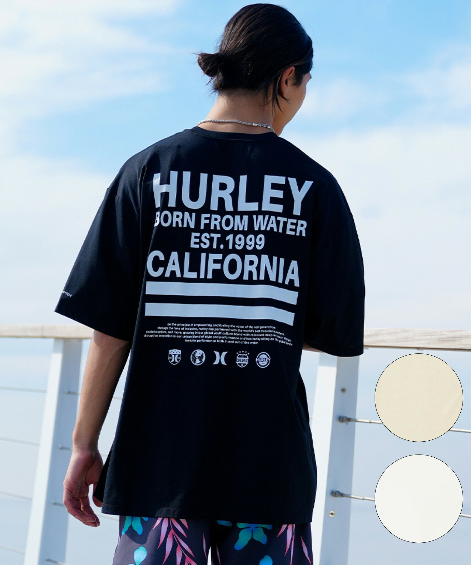 Hurley ハーレー MSS2310028 メンズ ラッシュガード UVカット 半袖 水陸両用 ユーティリティ ラッシュT KX1 D15