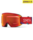 SMITH スミス スノーボード ゴーグル ユニセックス 平面 SQUAD S CRIMSON A-MA ムラサキスポーツ 24-25モデル LX I20