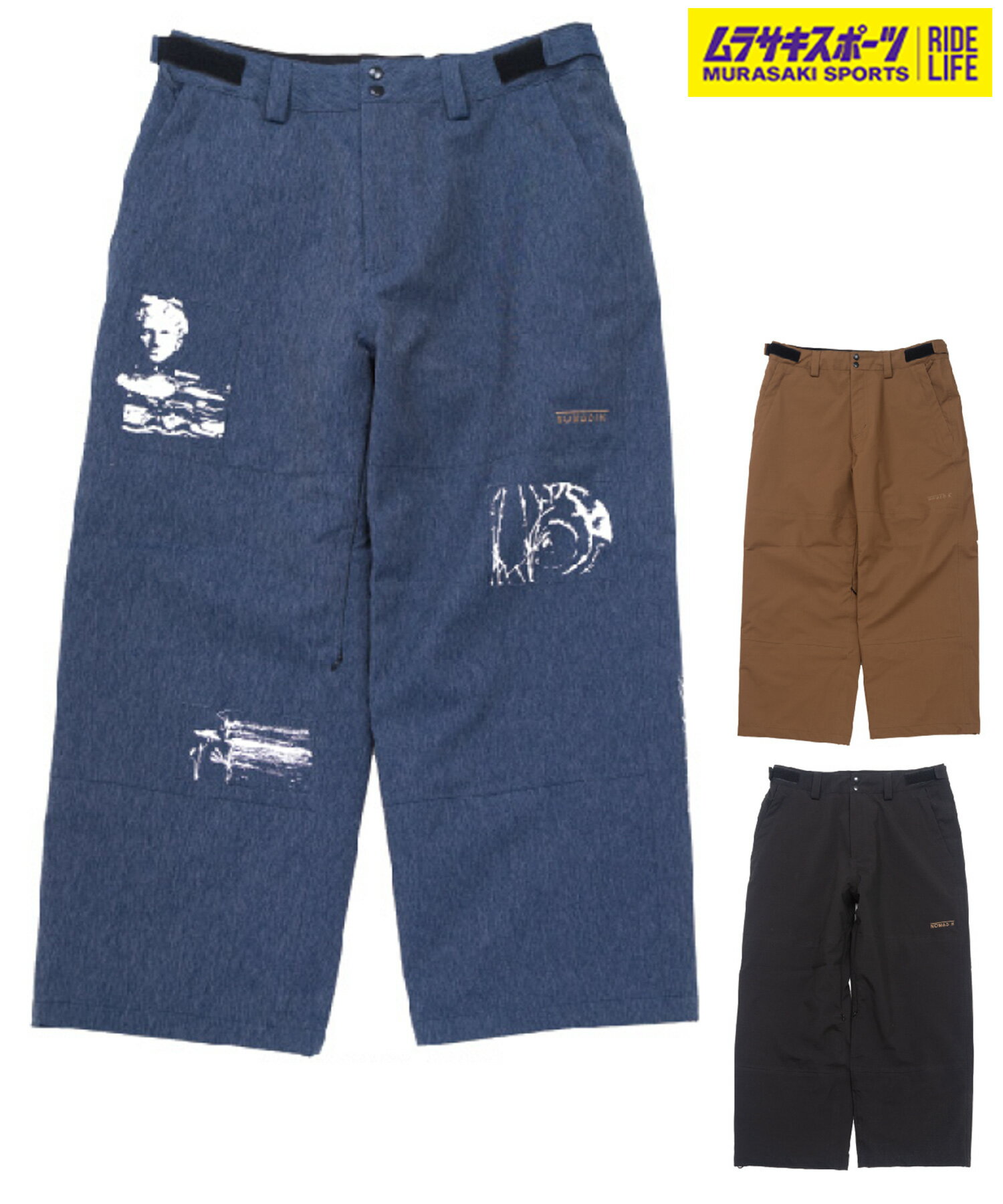 【2526】NOMADIK ノマディック スノーボード ウェア パンツ ユニセックス THICK PNT ムラサキスポーツ 25-26モデル MM D4