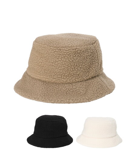 RIKKA FEMME/リッカファム ボア バケットハット RFAC24FW03 ハット RIKKA FEMME/リッカファム ボア バケットハット RFAC24FW03 ハット