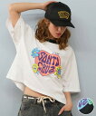 SANTACRUZ サンタクルーズ 半袖Tシャツ レディース クロップド丈 フロントプリントTシャツ HEART LAND HAND CROP SST 502252435